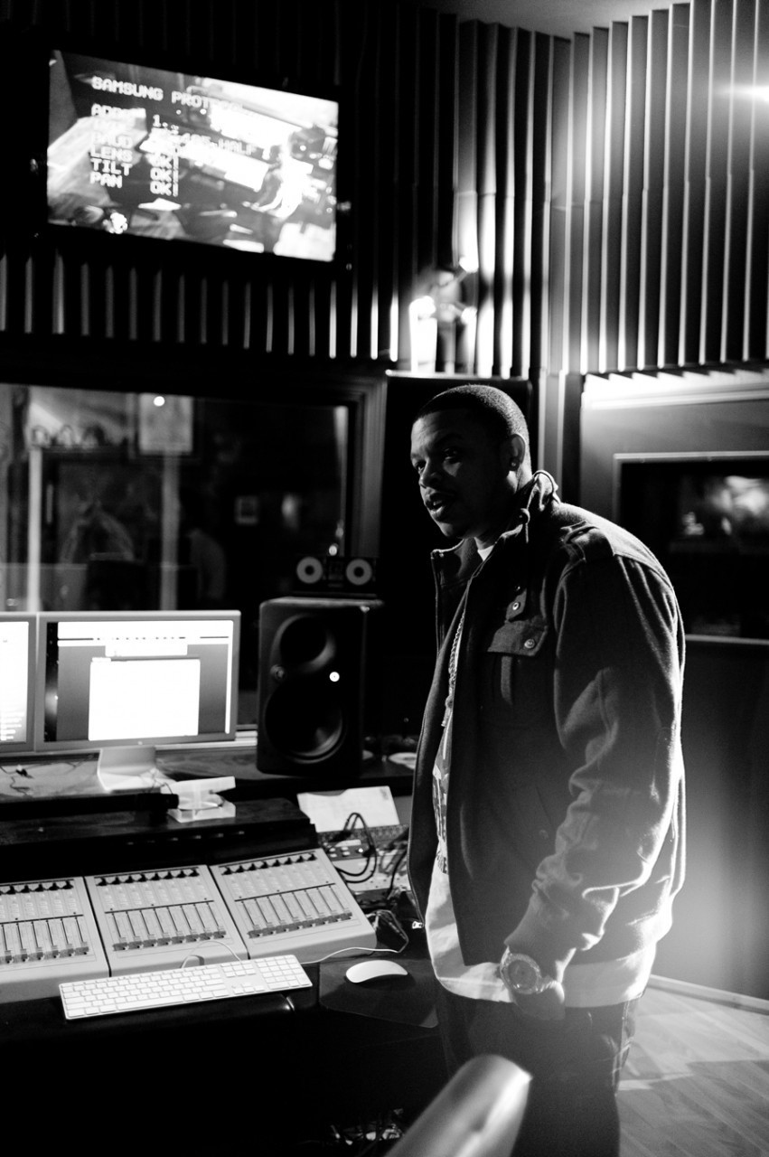 Curtis Young (son of Dr. Dre) and Eric Wright/Lil Eazy E (son of Eazy E)  work on a new album in Snoop Dogg's studio in Orange County California. 

Kenneth M. Ruggiano is a photographer based in Tulsa Oklahoma.
