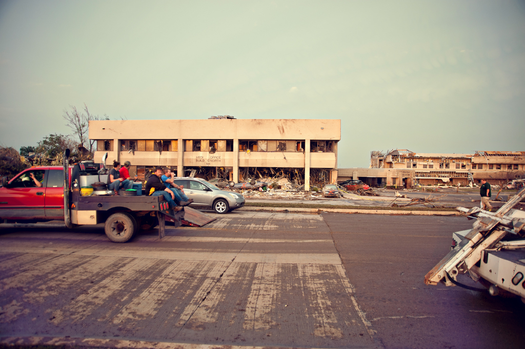 First responders and residents recover amid the aftermath of a deadly tornado in Moore, Okla.